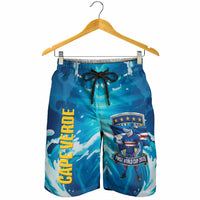 Blue Shark Cape Verde Football Shorts for Men First World Cup 2026 - Wonder Print Shop