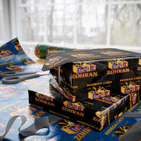 Bodega Cats for Zohran Wrapping Paper Roll New York Mamdani Supporter Mayor Cute Cat - Wonder Print Shop