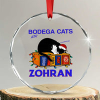 Bodega Cats of New York Crystal Glass Ornament Funny Cat NYC Christmas - Wonder Print Shop