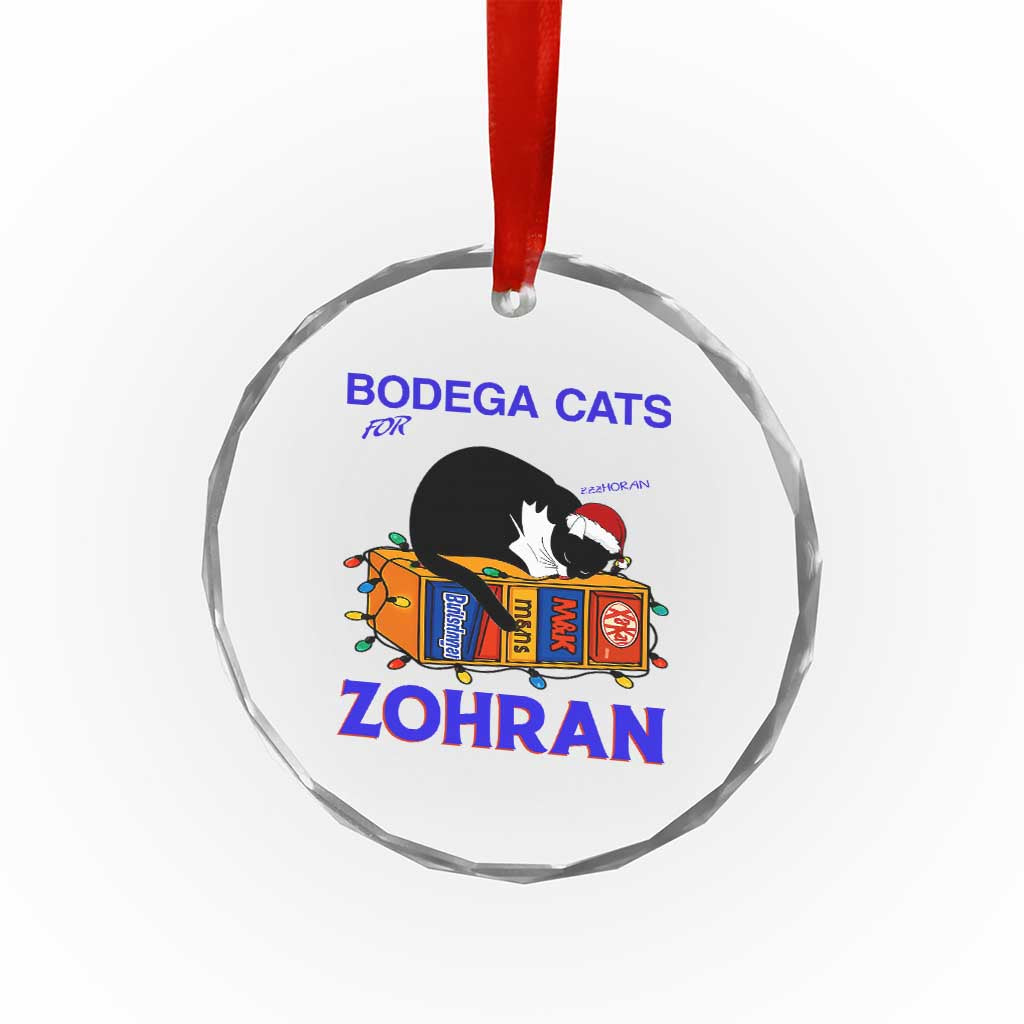 Bodega Cats of New York Crystal Glass Ornament Funny Cat NYC Christmas - Wonder Print Shop
