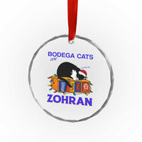 Bodega Cats of New York Crystal Glass Ornament Funny Cat NYC Christmas - Wonder Print Shop