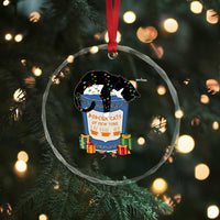 Bodega Cats of New York Crystal Glass Ornament Funny Democrat Christmas - Wonder Print Shop