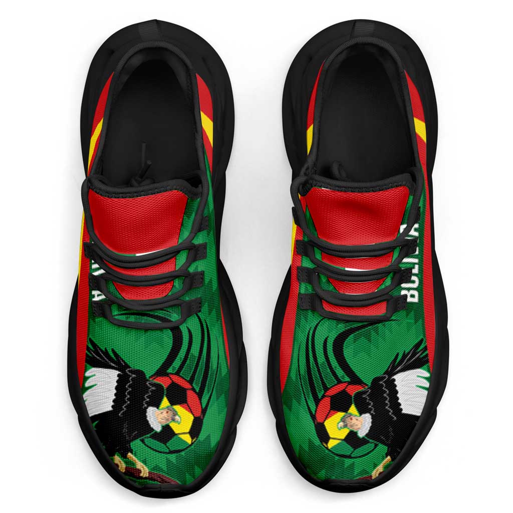 Bolivia 2026 Football Clunky Sneakers La Verde Andean Condor Curve Stylized - Wonder Print Shop
