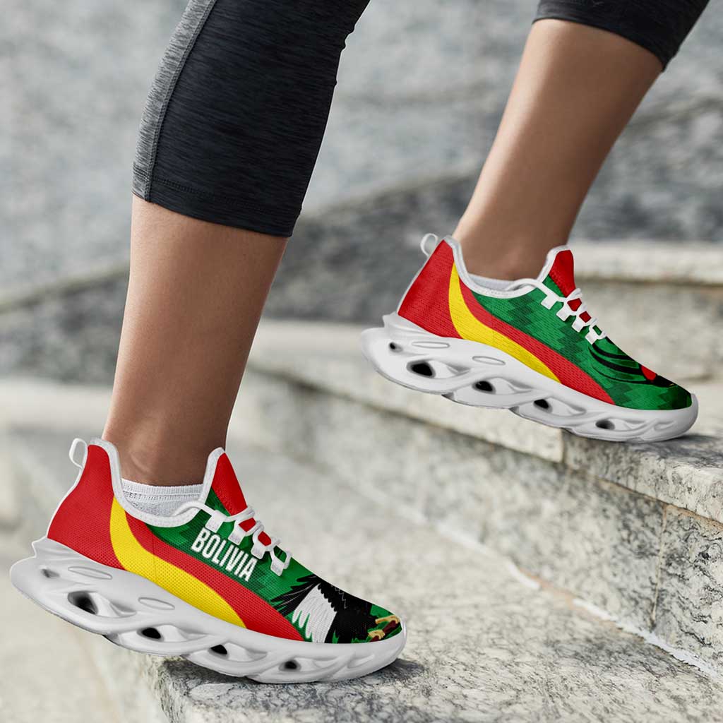 Bolivia 2026 Football Clunky Sneakers La Verde Andean Condor Curve Stylized - Wonder Print Shop