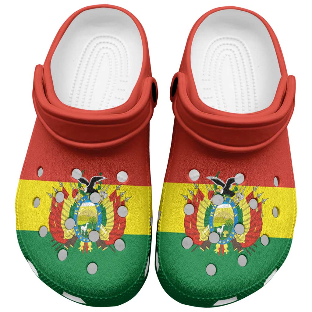 Bolivia Clogs Shoes Heritage Palette Flag-Inspired - Wonder Print Shop