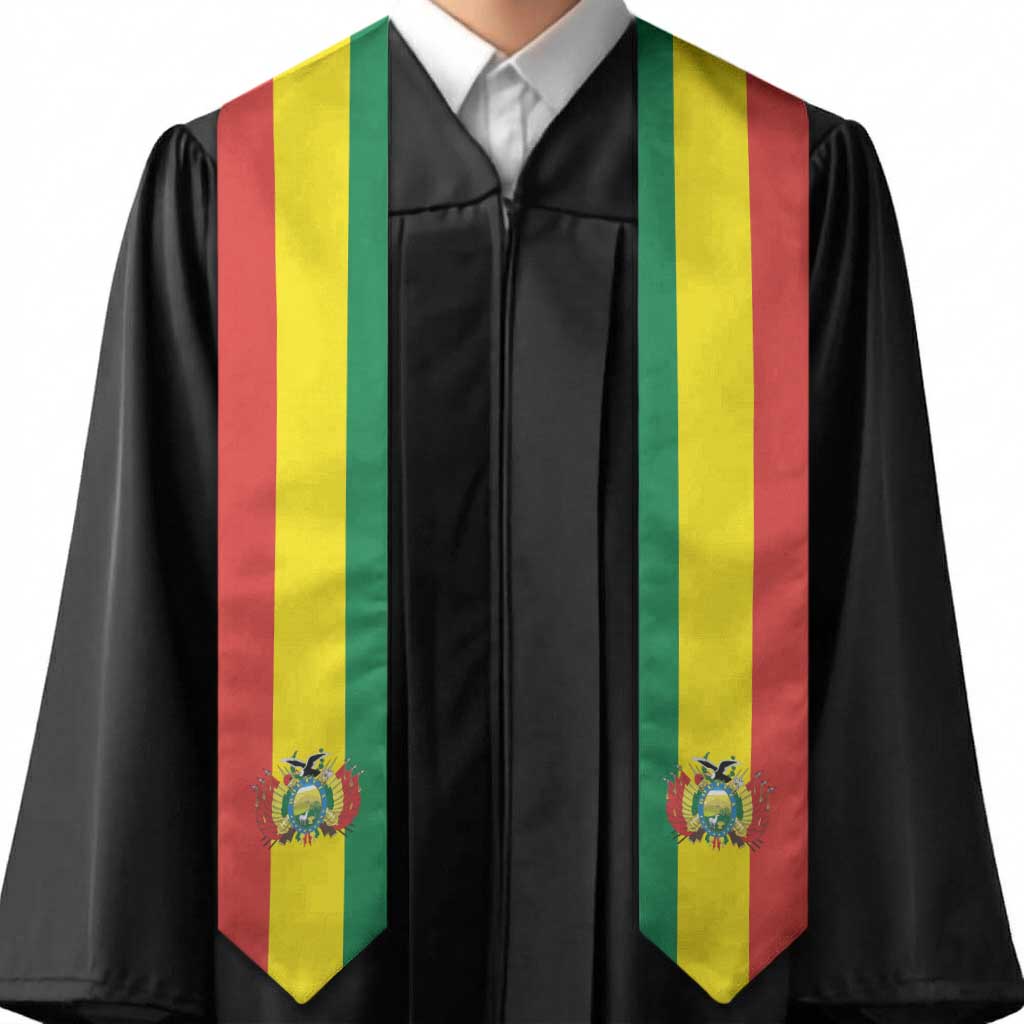 Bolivia Graduation Stole Flag Style