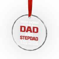 Bonus Dad Crystal Glass Ornament Dad And Stepdad Fathers Day