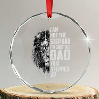 Bonus Dad Crystal Glass Ornament Stepdad Gifts From Stepdaughter Stepson Cross Lion Stepped Up Dad