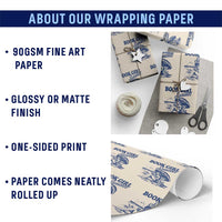 Book Girl Summer Wrapping Paper Roll Funny Beach Book Lover Gift