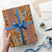 Book Pumpkin Wrapping Paper Roll Fall Halloween Book Lover Bookish Gift - Wonder Print Shop