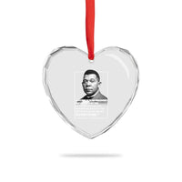 Booker Taliaferro Washington Heart Crystal Glass Ornament Success Is To Be Measured Not So Much By The Position That One Has Reached