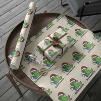 Bookworm Christmas Wrapping Paper Roll Reading Book Lover - Wonder Print Shop