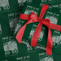 Bookworm Reading Lover Wrapping Paper Roll There Is No Such Thing As Too Many Books