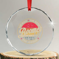 Boomers Generation Crystal Glass Ornament The Man The Myth The Legend - Wonder Print Shop