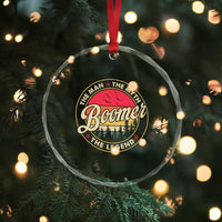 Boomers Generation Crystal Glass Ornament The Man The Myth The Legend - Wonder Print Shop