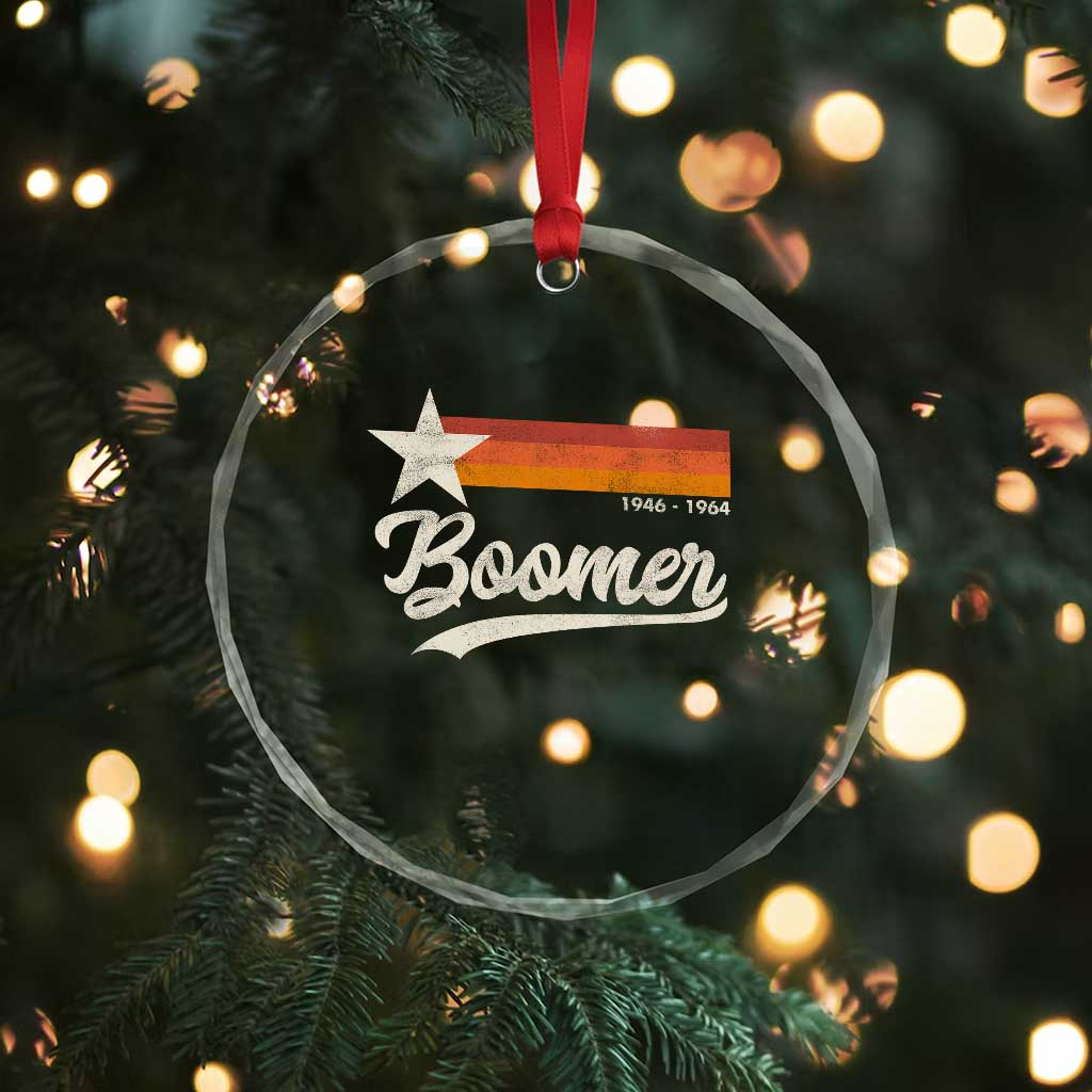 Boomers Generation Crystal Glass Ornament Vintage Retro Gift TS10