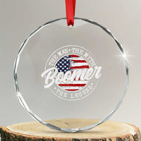 Boomers Generation Crystal Glass Ornament Vintage The Man The Myth The Legend American Flag TS10