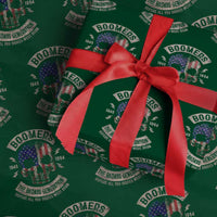 Boomers Generation Wrapping Paper Roll Before All You Sissie Were Born Skull USA Flag - Wonder Print Shop