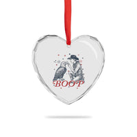 Boop Eagle Heart Crystal Glass Ornament Western Cowboy Patriotic 4th of July