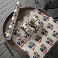 Boop Eagle Wrapping Paper Roll Western Cowgirl Patriotic USA American 4th of July