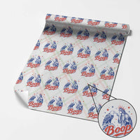Boop Statue of Liberty and Eagle 4th of July Wrapping Paper Roll