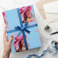 Boots and Bling Its A Cowgirl Thing Western Cowgirl Wrapping Paper Roll