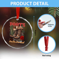 Boots On The Ground Crystal Glass Ornament Cowgirl Line Dance Western Cowboy TS02