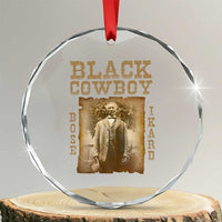 Bose Ikard Crystal Glass Ornament Black Cowboy Western Legend Vintage TS02
