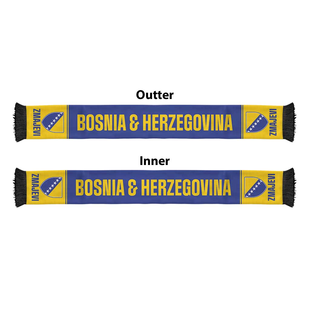 Bosnia and Herzegovina 2026 Football Soccer Scarf Go Zmajevi