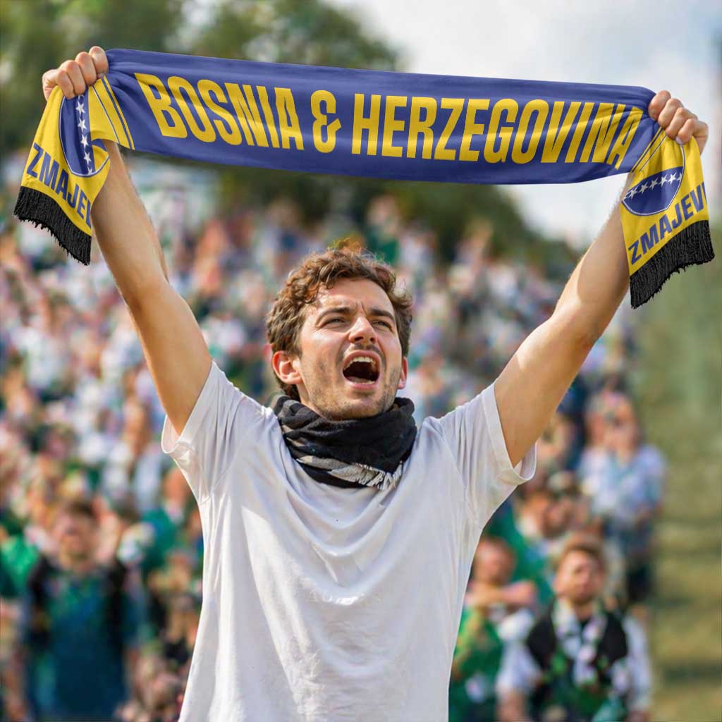 Bosnia and Herzegovina 2026 Football Soccer Scarf Go Zmajevi