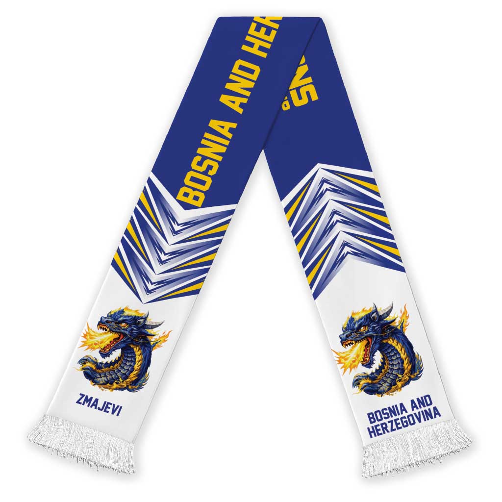 Bosnia and Herzegovina Football Nations 2026 Soccer Scarf Sporty Pattern