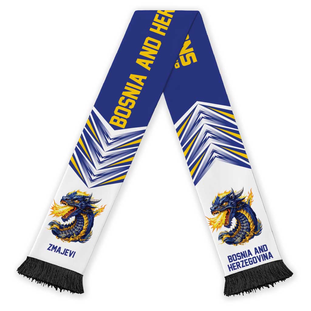 Bosnia and Herzegovina Football Nations 2026 Soccer Scarf Sporty Pattern