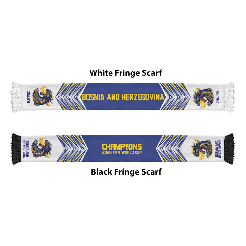 Bosnia and Herzegovina Football Nations 2026 Soccer Scarf Sporty Pattern