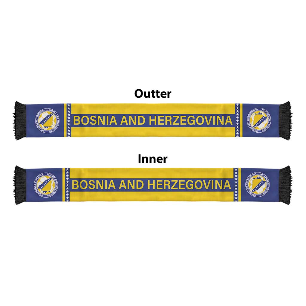 Bosnia and Herzegovina World Football 2026 Soccer Scarf Go Zmajevi Road To Glory