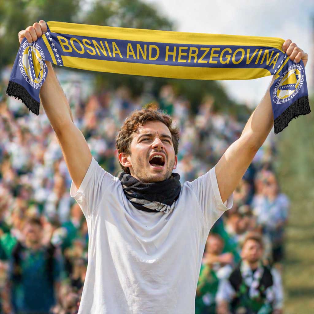 Bosnia and Herzegovina World Football 2026 Soccer Scarf Go Zmajevi Road To Glory