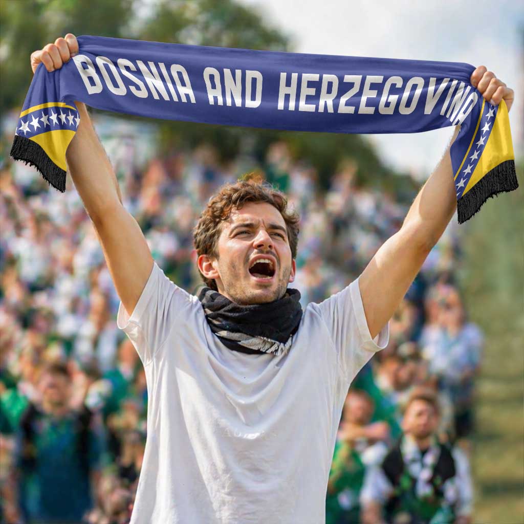Bosnia and Herzegovina World Football 2026 Soccer Scarf National Pride Never Stops
