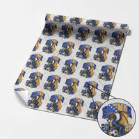 Bosnian Dragon Fudbal Fan Wrapping Paper Roll Bosnia And Herzegovina Pride