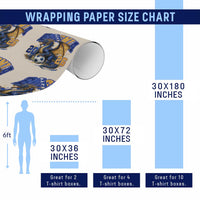 Bosnian Dragon Fudbal Fan Wrapping Paper Roll Bosnia And Herzegovina Pride