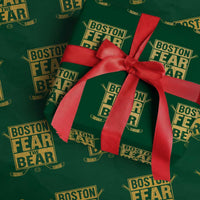 Boston Ice Hockey Wrapping Paper Roll Fear The Bear