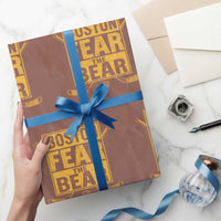 Boston Ice Hockey Wrapping Paper Roll Fear The Bear