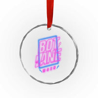 Bot Lane Main Cyberpunk Neon Style Crystal Glass Ornament Gaming Quote Gift TS12