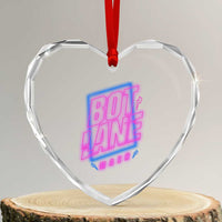 Bot Lane Main Cyberpunk Neon Style Heart Crystal Glass Ornament Gaming Quote Gift - Wonder Print Shop