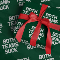 Both Team Sucks Wrapping Paper Roll Funny Game Day Sports Meme