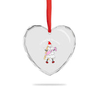 Boujee Christmas Tree Cake Heart Crystal Glass Ornament Out Here Lookin' Like A Snack - Wonder Print Shop