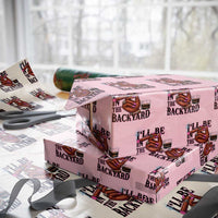 Bourbon And Cigar Lover Wrapping Paper Roll I Will Be In The Backyard