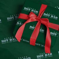Boy Dad Est 2025 Wrapping Paper Roll Expect Baby Boy Son Father 2025 - Wonder Print Shop