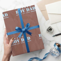 Boy Dad Est 2025 Wrapping Paper Roll Expect Baby Boy Son Father 2025 - Wonder Print Shop