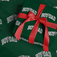 Boy Dad Lightning Bolt Checkered Varsity Son Daddy Wrapping Paper Roll