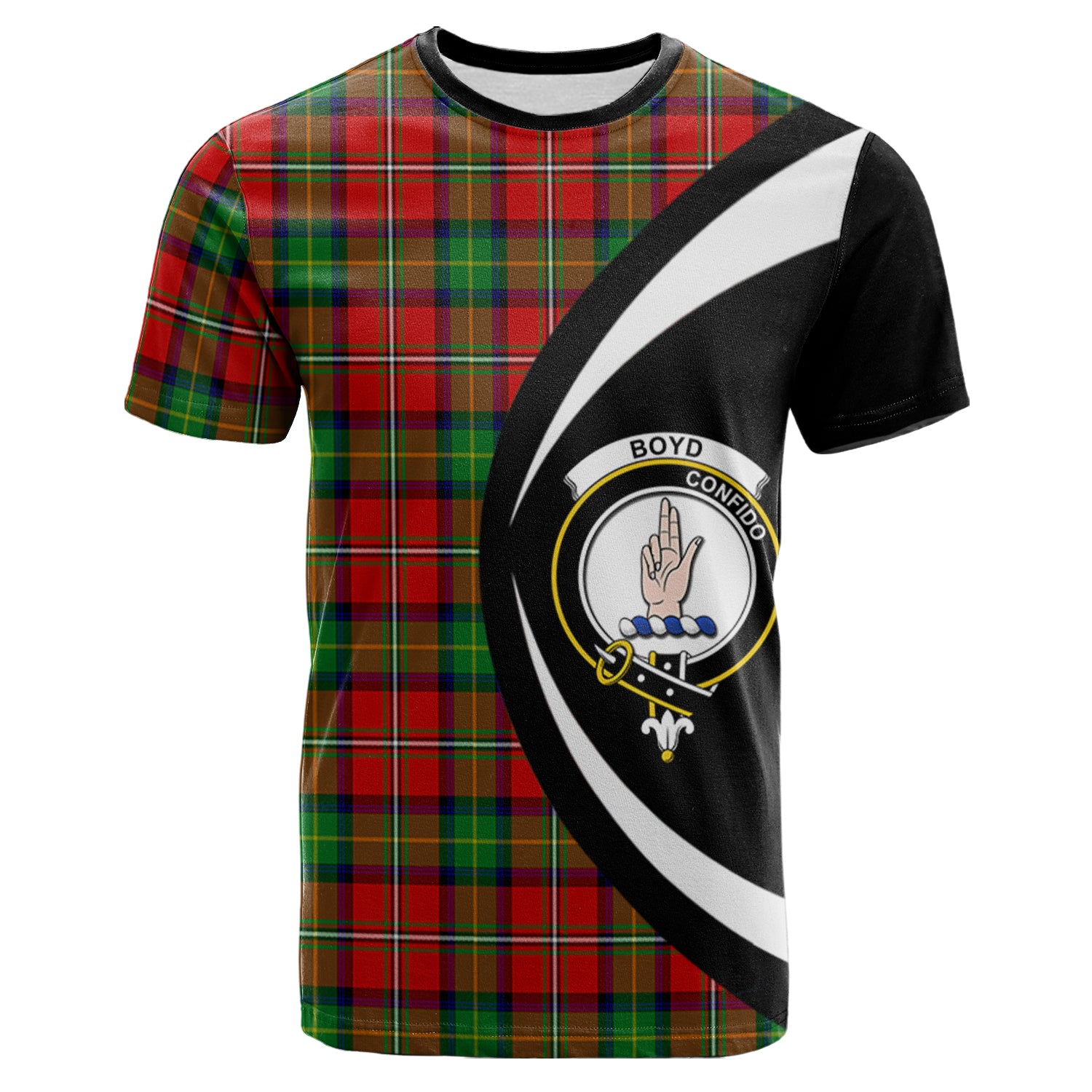 scottish-boyd-modern-clan-crest-circle-style-tartan-t-shirt