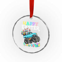 Boys Happy Easter Bunny Monster Truck Crystal Glass Ornament Eggs Cool Rabbit Car Lovers Toddler - Wonder Print Shop